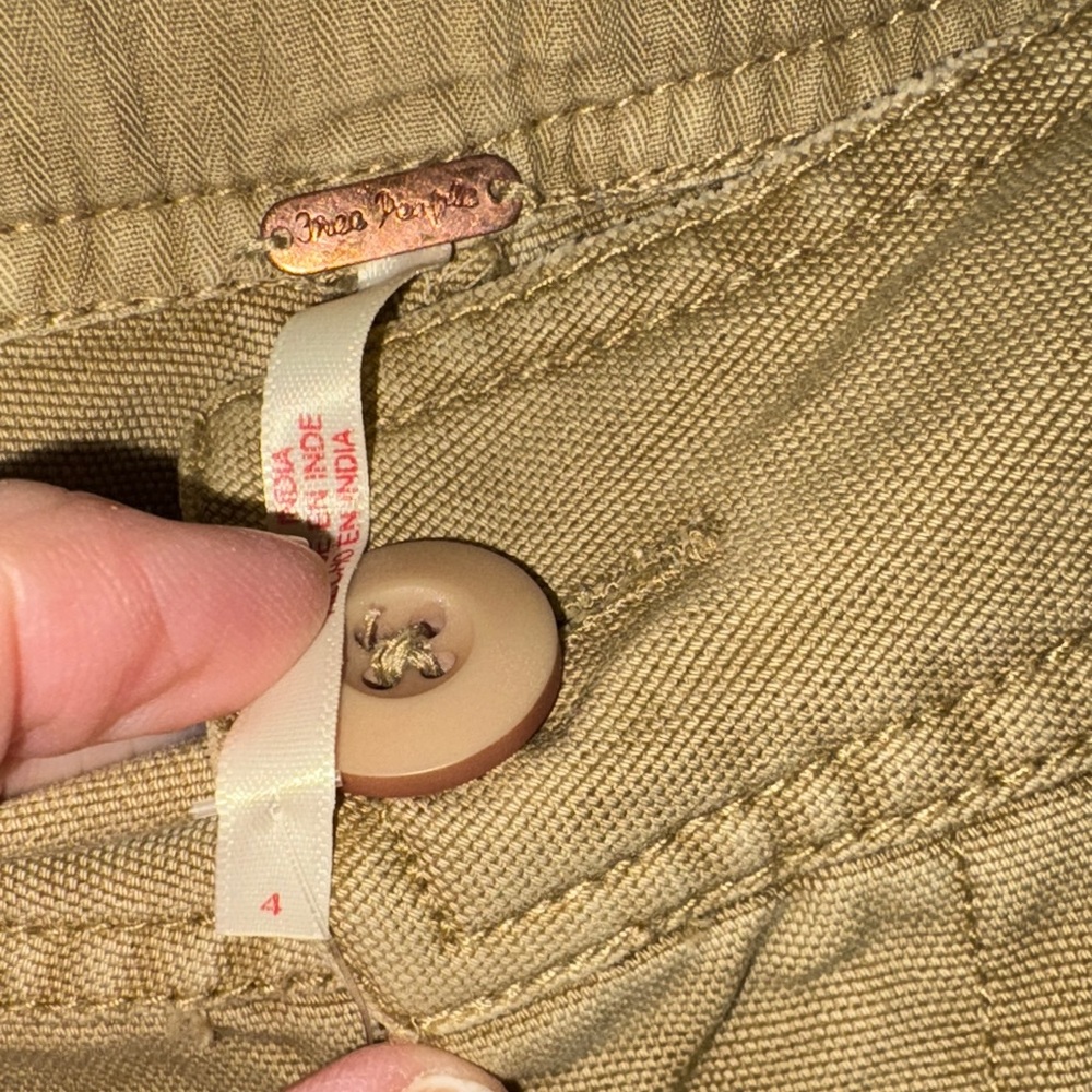 Free People Tan pants size 4 NWT - Picture 3 of 6